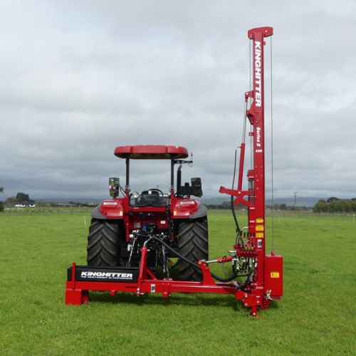Side mount fully extended with counterweight and tow ball